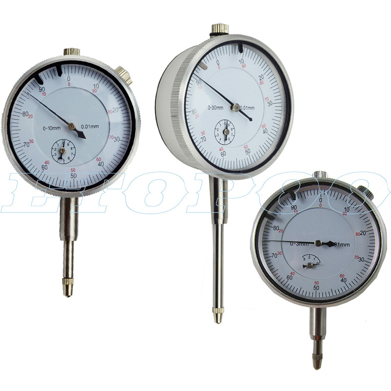 PROMO HARI INI  0-3mm/0-5mm/0-10mm/0-25mm/0-30mm 50mm Precision Dial Indicator Gauge Meter Precise I