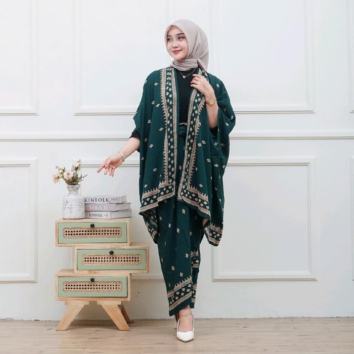Cahya Batik Set Cardigan Baju Kondangan Kebaya Wanita Best Seller Rayon