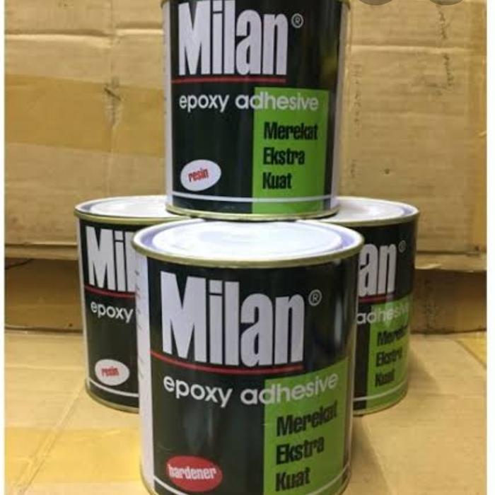 Lem Epoxy Milan Mini Hardener+Resin Lem /Besi,Kayu ,Kramik Dll Gratisongkir