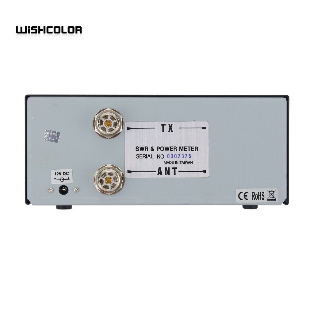 Wishcolor Nissei Rs-101 1.8-60Mhz Swr & Power Meter With Led Backlight And 30W/300W/3Kw Adjustable