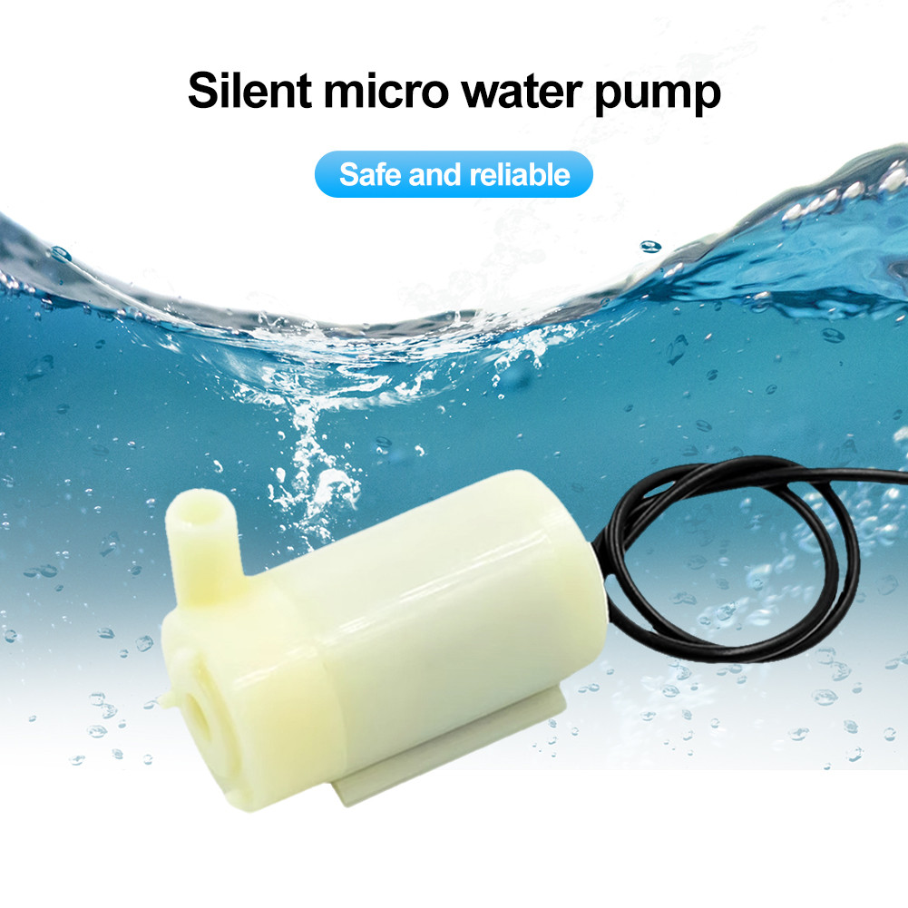 Dc 3V 5V Water Pump With Flexible Tubing Brushless Water Pump Silent Usb For Fish Tank Fountain