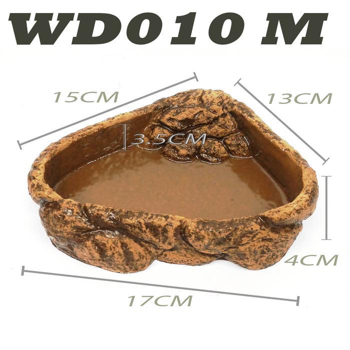 WD010 WATERDISH WATER FEEDING DISH TEMPAT MAKAN MINUM BEARDED DRAGON BD DUNNER NAGA BERJANGGUT