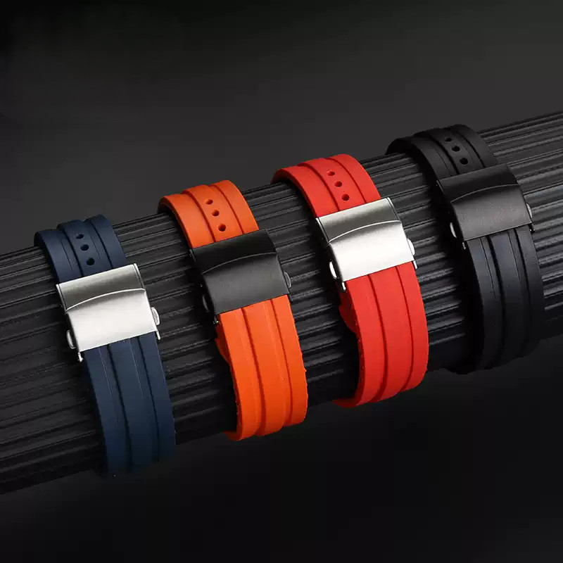 For Oris Diving AQUIS 7740 7730 Water Ghost Sports Watch Belt Strap Men Fluoro Rubber Waterproof