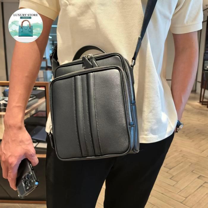 LUURY Slingbag Bally Crossdy Bag Mesr Bag For Men Fullbla Fullset