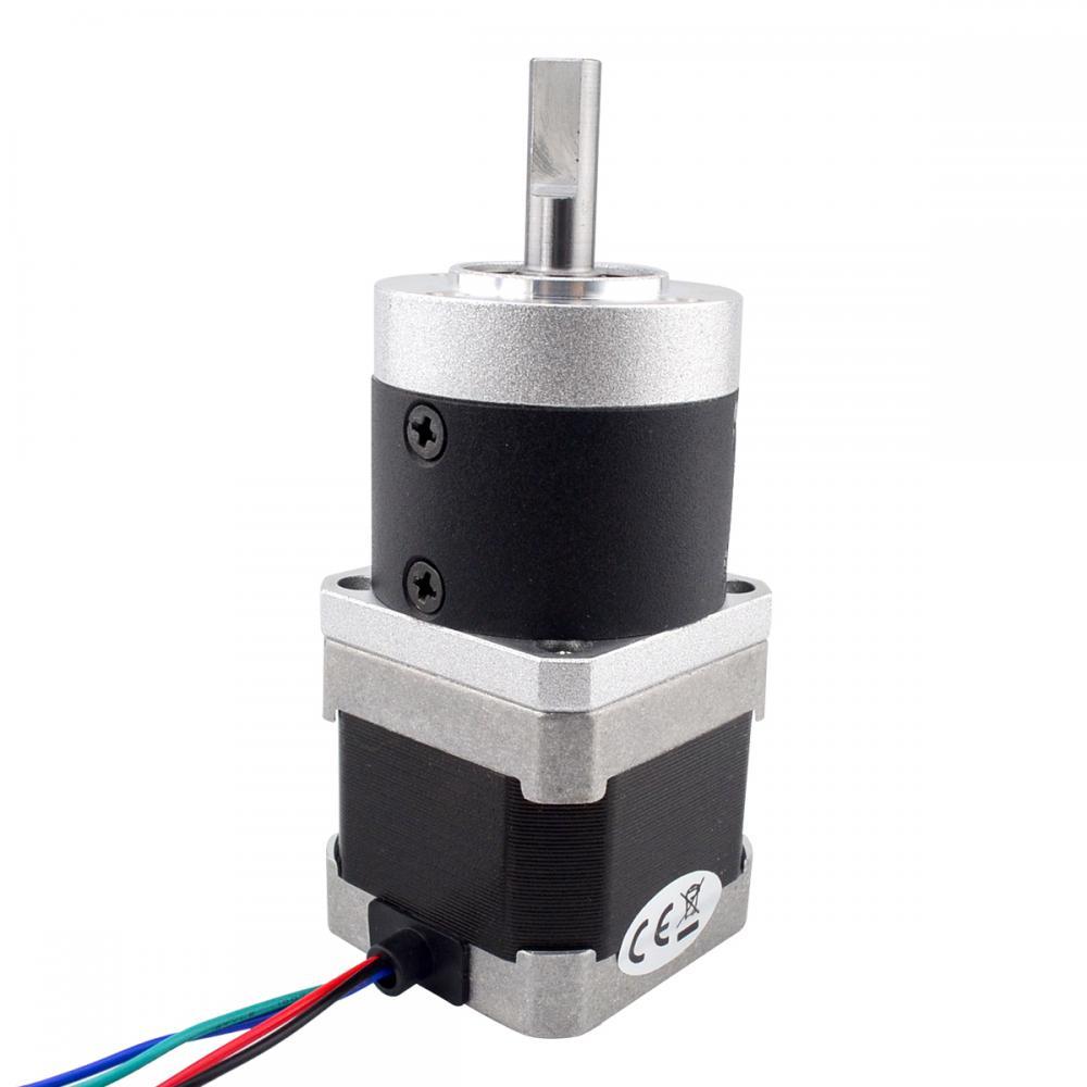 STEPPERONLINE Nema 17 Stepper Motor with Gear Ratio 10:1 High Precision Planetary Gearbox Reducer