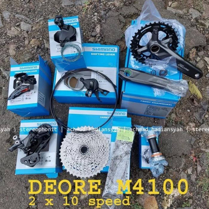 BNIB.. Groupset SHIMANO DEORE M4100 2 x 10 speed Groupset DEORE M4100 2x10sp Groupset M4100 DEORE