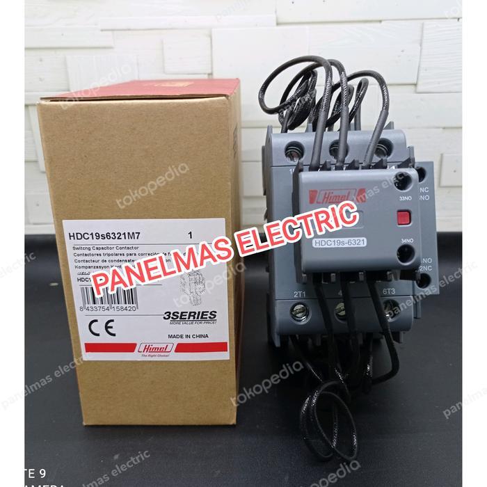 DISKON KONTAKTOR KAPASITOR 30KVAR 63A / CONTACTOR 30 KVAR 63A HDC19S-63 HIMEL