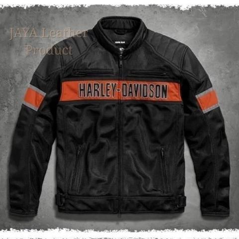 jaket pria kulit domba asli Bordir HARLEY DAVIDSON Product special JAYA LEATHER