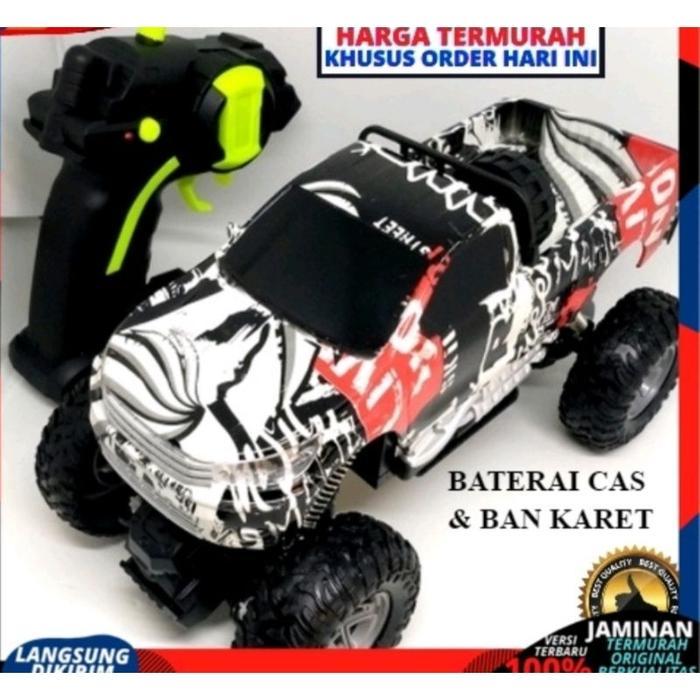 JS MAINAN MOBIL REMOTE CONTROL OFFROAD ROCK CRAWLER CAR JEEP PICK UP BATREI CAS RC CAR SKALA 1:18