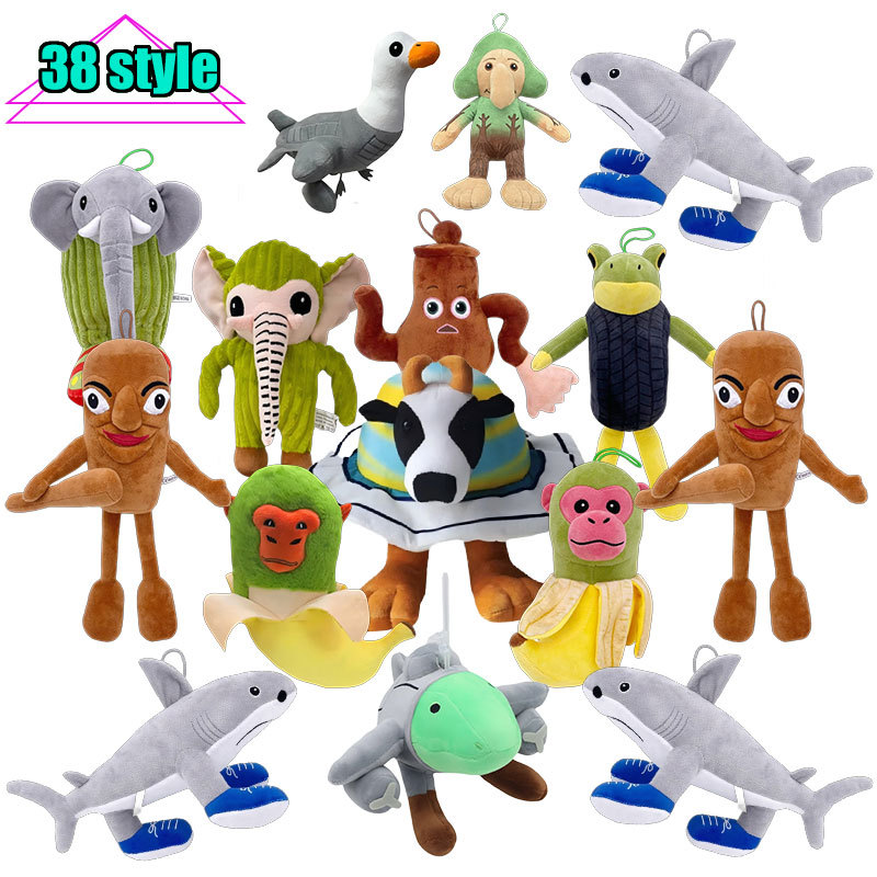 New 38 Styles Italian Brainrot Plush Toy Kawaii Tralalero Tralala Doll Tungtungtung Sahur Plushies