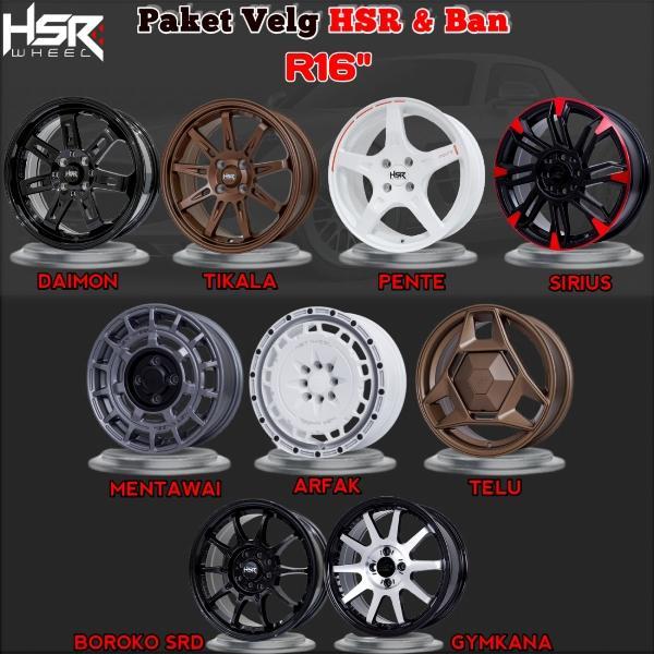 Paket Velg Mobil Dan Ban Ring 16 Velg HSR Baut 4