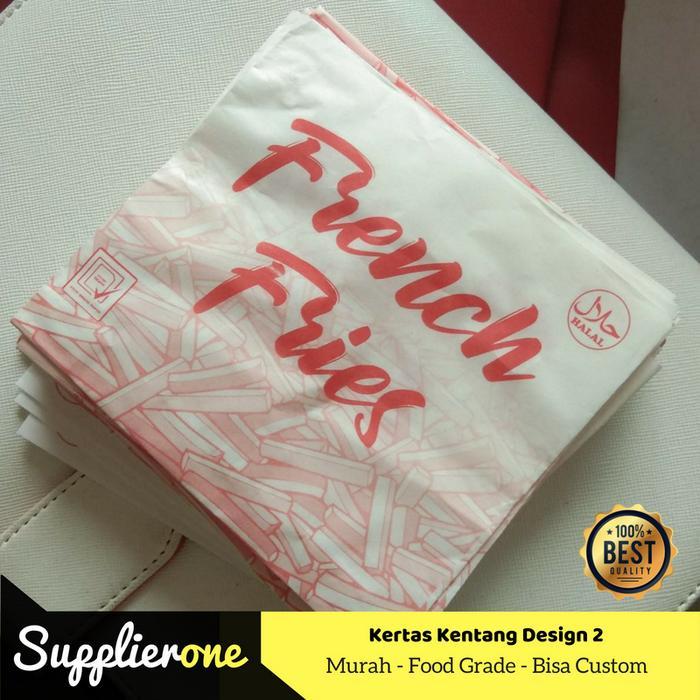Ada Stok Bungkus Kentang Goreng isi 100,Kertas Kentang Goreng, Kemasan Kentang Goreng