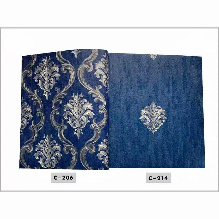 WALLPAPER DINGDING VINYL MOTIF BATIK TIMBUL TEKSTUR PRRMIUM