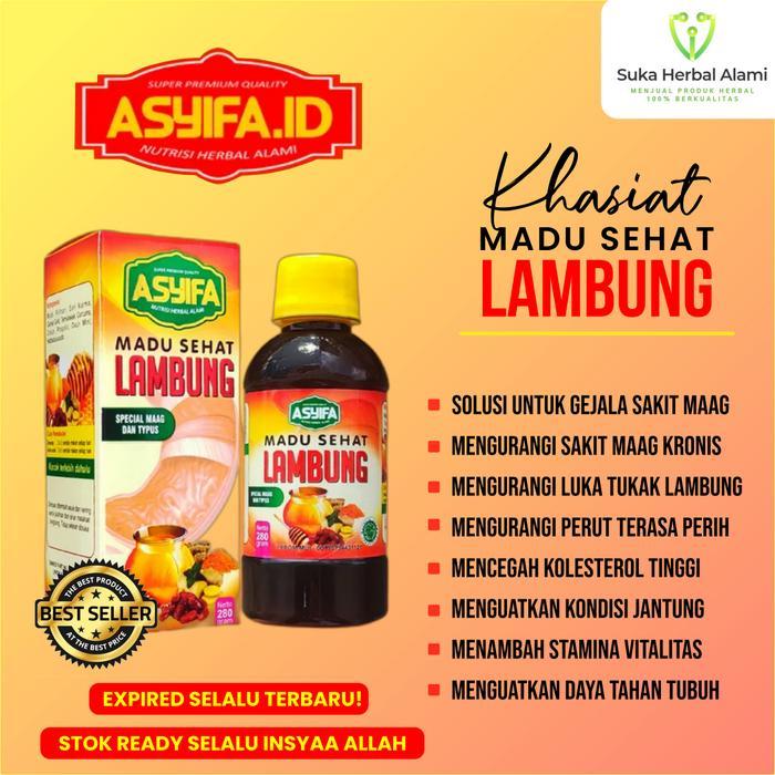 Madu Sehat Lambung Asyifa & Madu Herbal Lambung Nadhifa 280gr