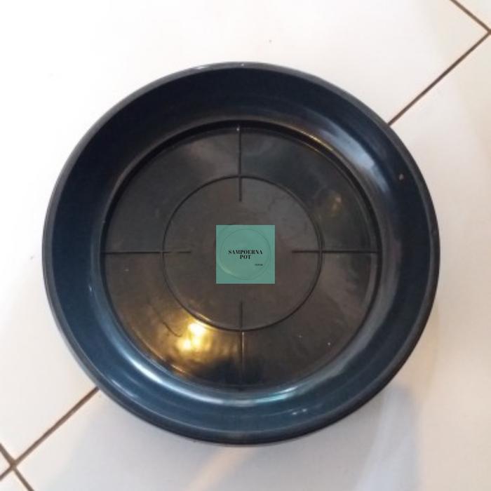 NW tatakan hitam pot tanaman 31cm untuk pot 35cm
