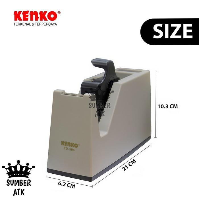 Terlaris Kenko Tape Dispenser Td-505 / Tape Roller / Pemotong Opp Tape / Tape Cutter / Alat Pemotong