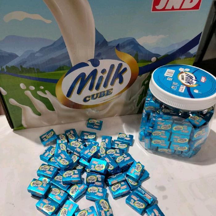 MURAH Permen Susu Milk Cube isi 120 pcs Candy Snack Cemilan