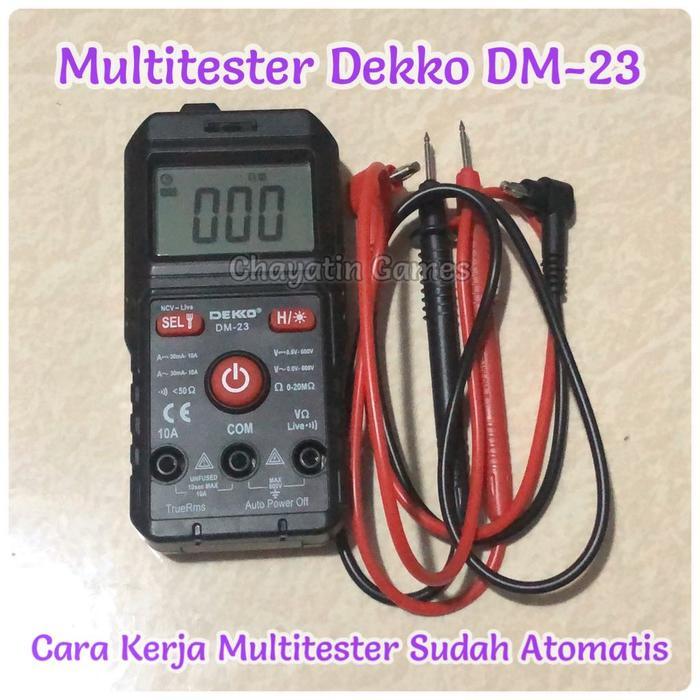 Multitester / Avometer / Tester Digital Merk Dekko Type Dm 23