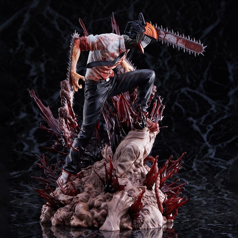 Gk Chainsaw Man Denji Pochita Action Figure Statue Makima Figurine Model Toys Collection Desktop