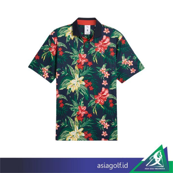 T Shirt Golf Puma X Ptc Floral Golf Kaos Golf