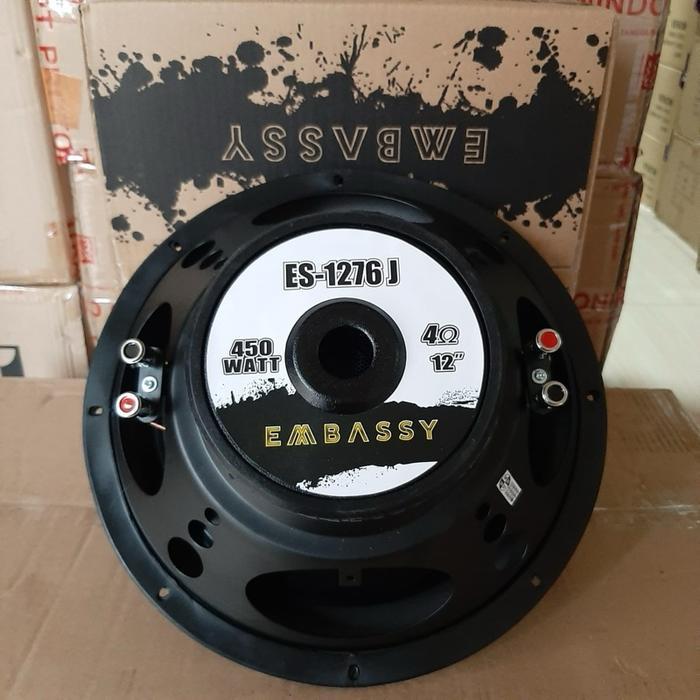 // Subwoofer 12 Inch Embassy Es 1276 Subwoofer Embassy 12 Inch Double Coil 450 Watts //
