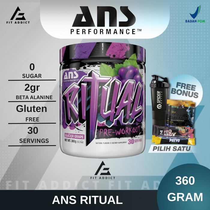 ANS Ritual Pre Workout 30 Servings 30 Serv ANS Performance Preworkout