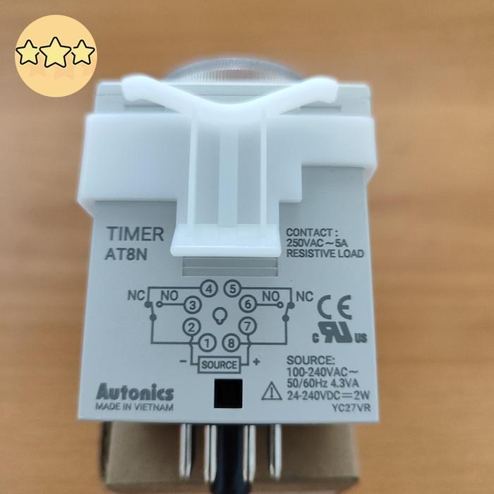 Terlaris At-8N Timer Autonics At8N Autonic Power Supply 100-240Vac , 24-240Vdc