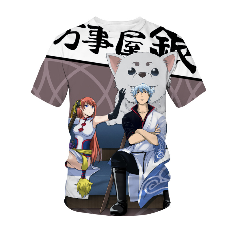 Anime Gintama Kaos Streetwear