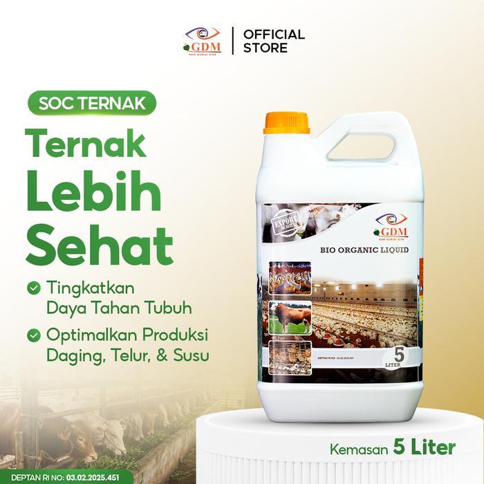 GDM Probiotik Ternak 5L Super Hemat untuk Peternakan Besar Penggemukan Maksimal & Efisiensi Pakan