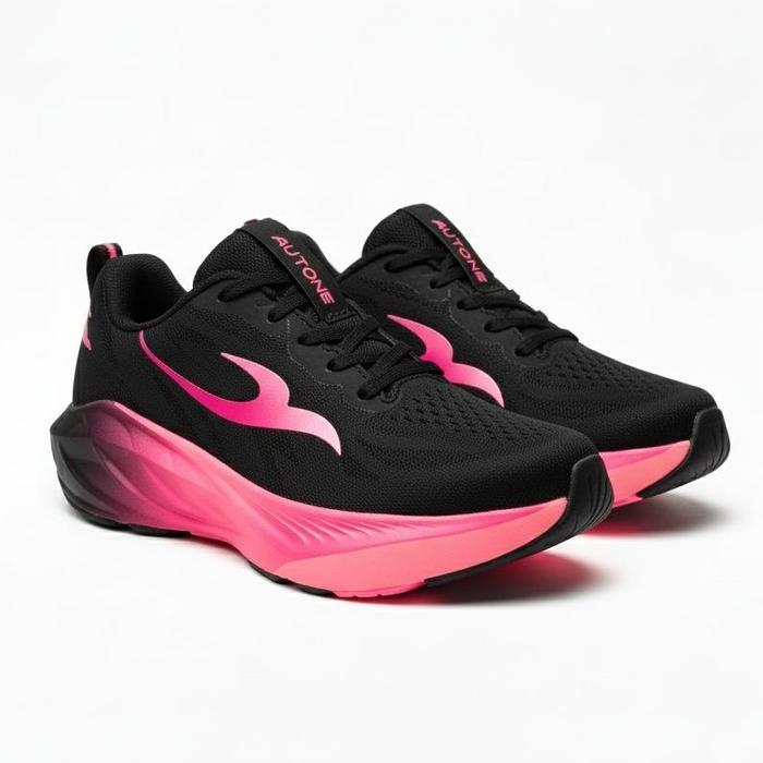 Specs Sports - Zutons Racer Fast Hitam Pink - Sepatu Lari Running Jogging Wanita Ideal Untuk Gym