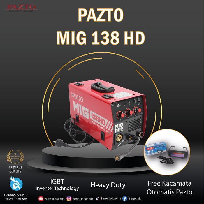 Mesin Las Pazto MIG 138 Heavy Duty
