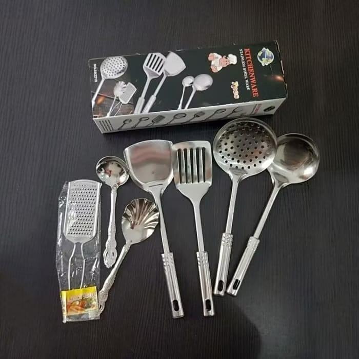 Set Spatula Sutil Sodet Irus Kitchen Set Kitchenware Full Stainless Kitchen Tool Set Stainless Steel
