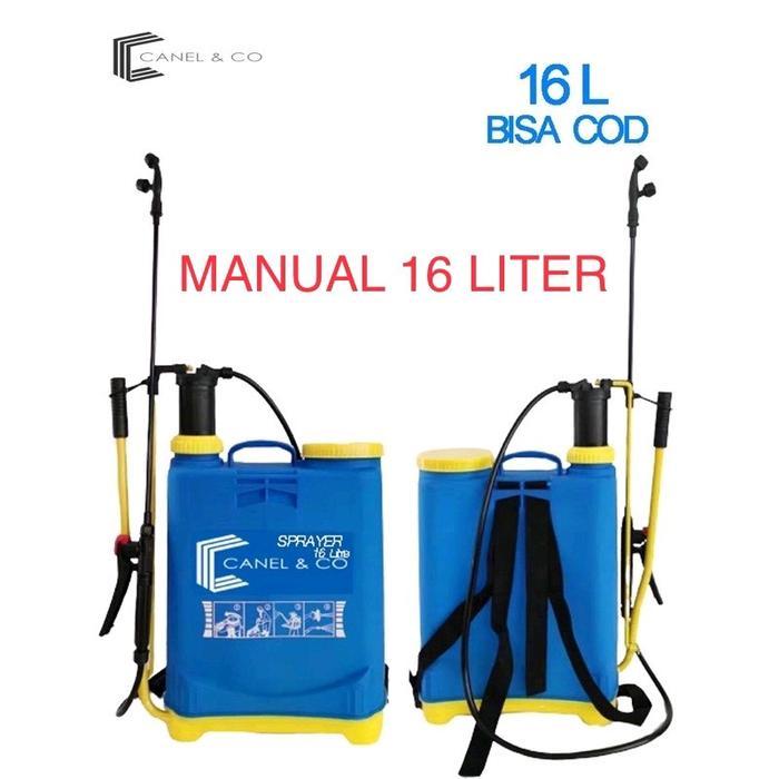 Canel & Co Tangki Spray Manual 16 Liter Alat Semprot Hama Padi Biru Tanaman Sprayer Pasti Promo