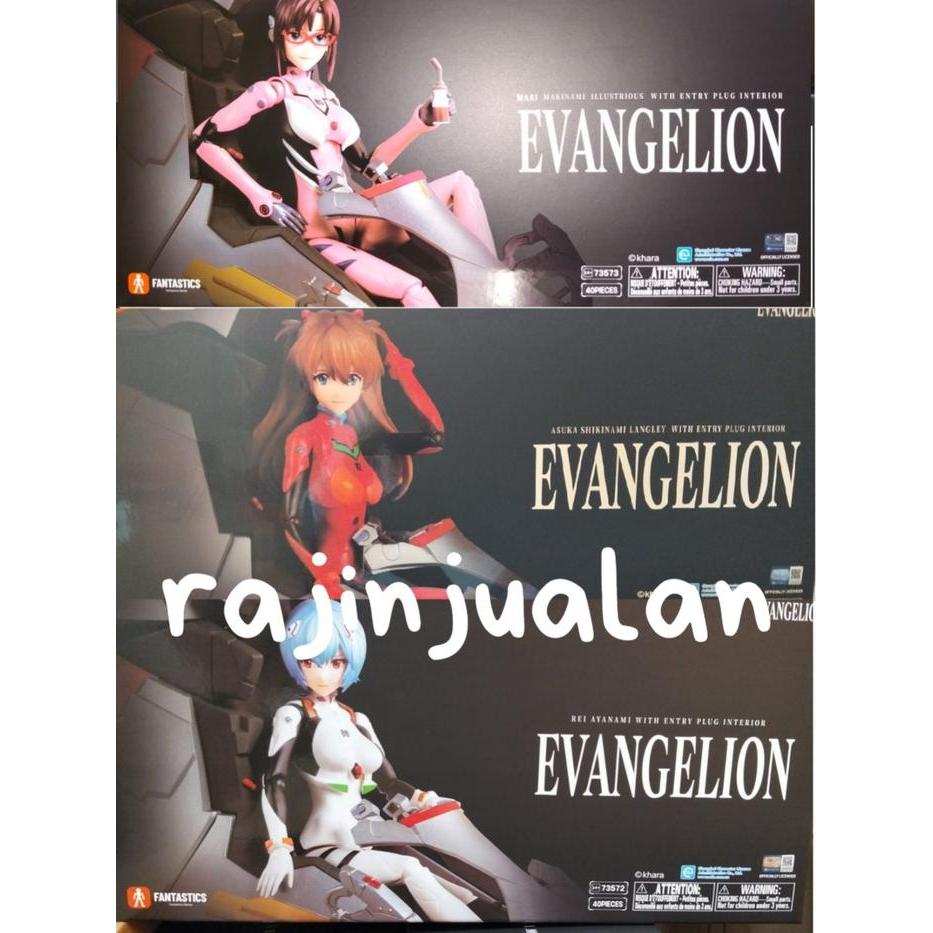 Terbaru (Ready) Blokees X Evangelion Fantastics Series Asuka / Rei / Mari With Entry Plug Interior