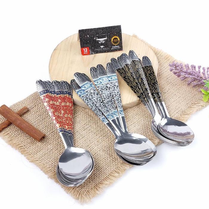 Sendok Garpu Minimalis Sendok Batik Tebal/Sendok Batik /Sendok Tebal/Sendok Makan/Sendok Sendok