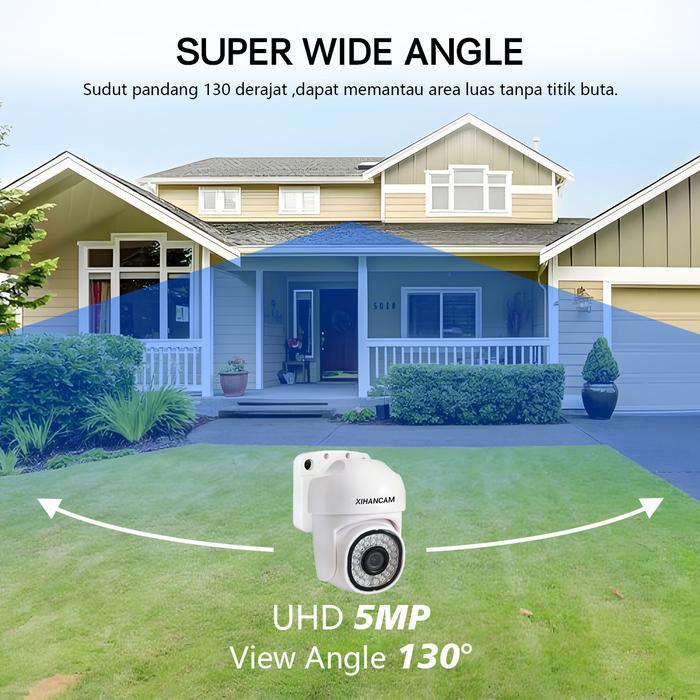 XIHANCAM Kamera CCTV Analog 5MP PTZ Audio CCTV Outdoor Waterproof Smart CCTV DVR 5MP FHD Infrared