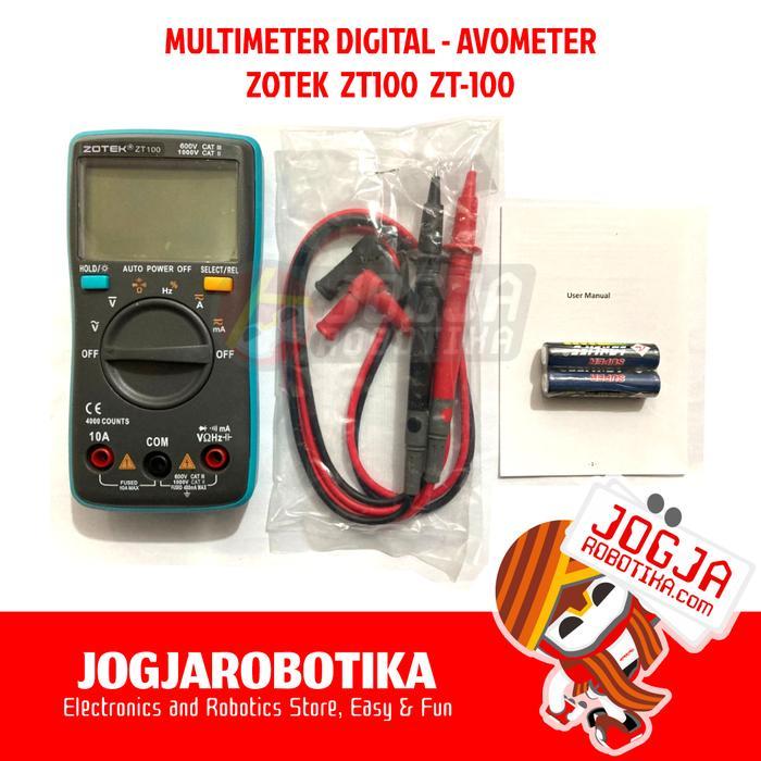 Diskon Multimeter Digital Avometer Zotek Zt100 Zt-100 Original
