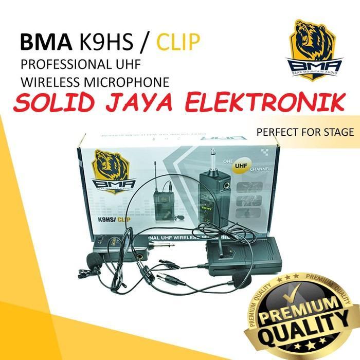 Best Seller Microphone Mic Clip Bma K9Hs Klip Jepit Kancing Bando Wireless Uhf
