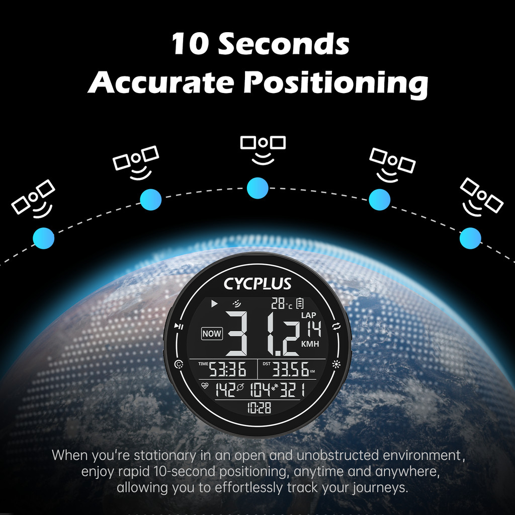 CYCPLUS M2 Wireless GPS Computer ANT+ Bluetooth Cycling Road MTB Waterproof Speed Meter Cadence