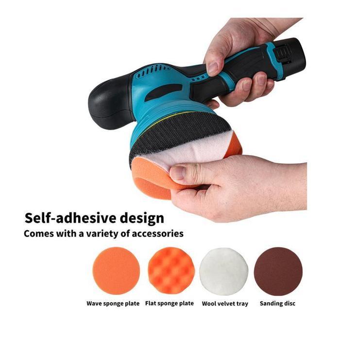 REAIM Mesin Poles Mobil Mesin Poles mobil Mesin Polisher Cordless Polisher Machine Polisher 5inch