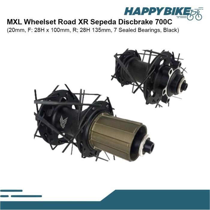 MXL WHEELSET SEPEDA BALAP ROADBIKE XR DISC 20MM 700C VELG SEPEDA BALAP ROADBIKE FULL SET