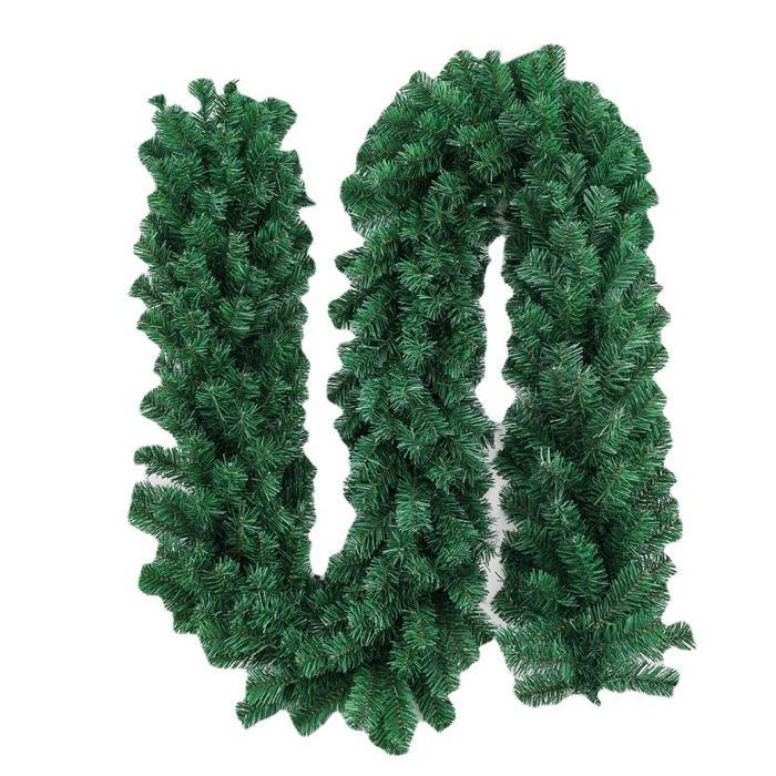 SALE Garland Natal 2.7 Meter Hijau Daun Bunga Natal Lingkar / Garland Aksesoris Dekorasi Christmas