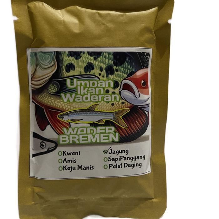 UMPAN WADERAN WADER BREMEN UNTUK IKAN KECIL AROMA BUAH AMIS DAN GURIH 30GRAM UMPAN PANCING
