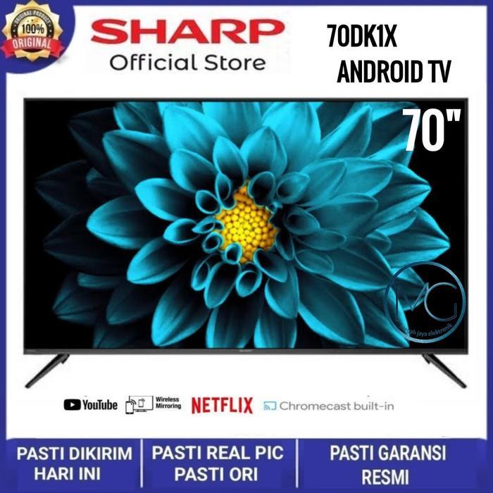 SHARP 4T-C70DK1X 4K UHD SMART ANDROID TV 70 Inch 4TC70DK1X 70DK1X