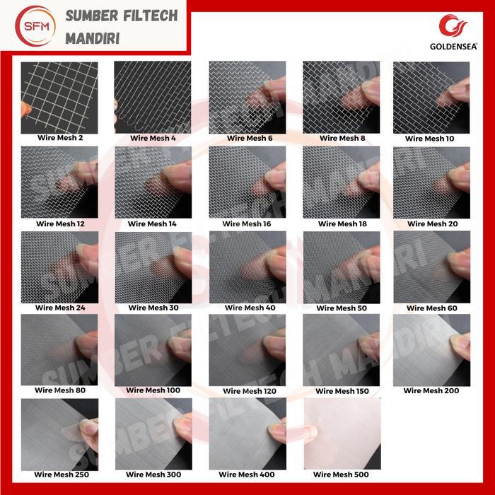 Goldensea Wire Mesh Saringan SS316 #400 Stainless Steel