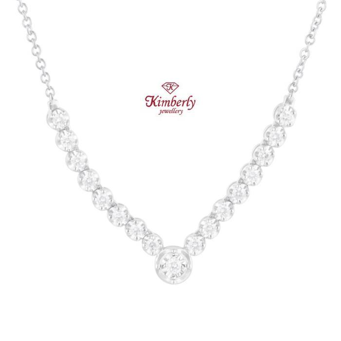 PROMO Kalung Berlian Solitaire / Koye Berlian KNK603546 - Kimberly Jewellery