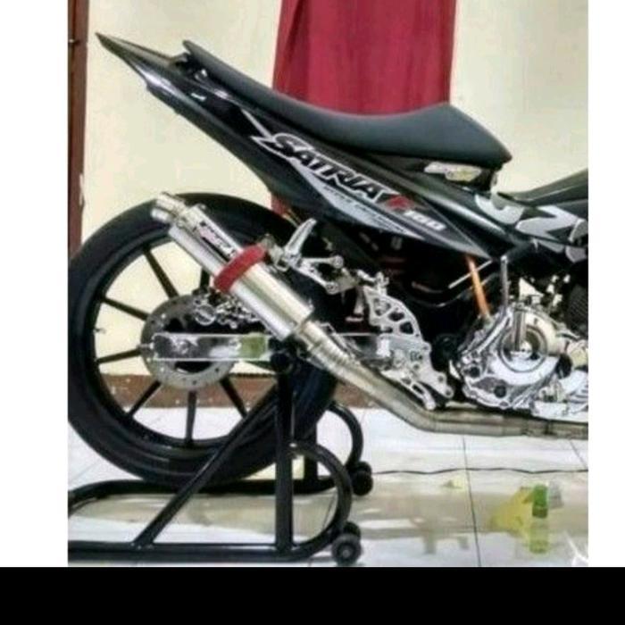 Jok Motor Kekinian Jok Satria Fu Rodrace Kulit Amplas Fiber Papras Jok Motor Custom Nyaman