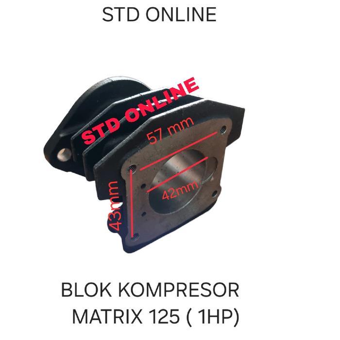 Blok Kompresor Listrik 1Hp Matrix 125 ( Diameter 42Mm) Block Compressor 1Hp