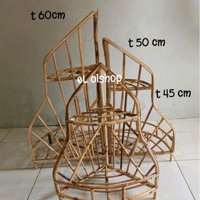 Terbaru Keranjang Parsel Rotan Susun 2 Tinggi 45Cm - Harga Untuk 1 Pcs Terlaris