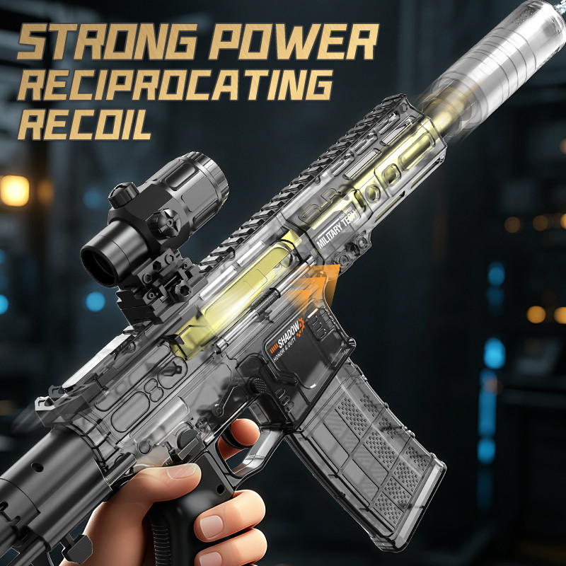 Powerful ter Pistol Spray Blaster Electric ter Gun Toy Continuous Shooting SLR Model Summer Outdoor